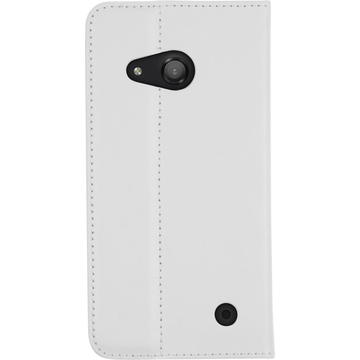 Kunst-Lederhülle für Microsoft Lumia 550 - Book-Case weiß – Ansicht 4