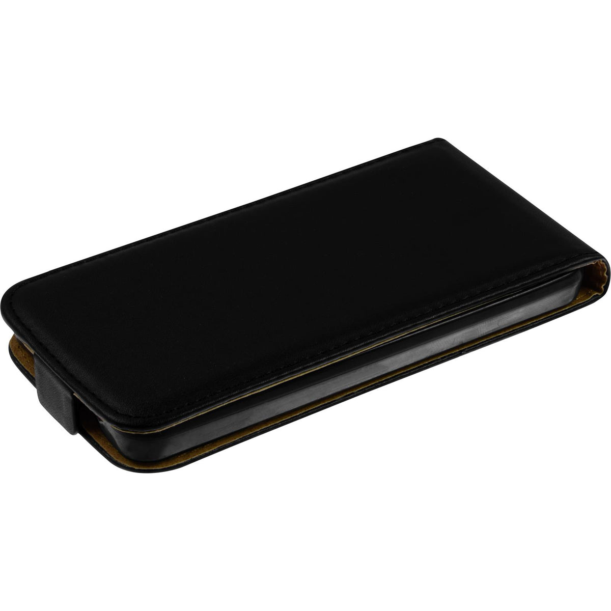 Kunst-Lederhülle für Microsoft Lumia 550 - Flip-Case schwarz – Ansicht 2