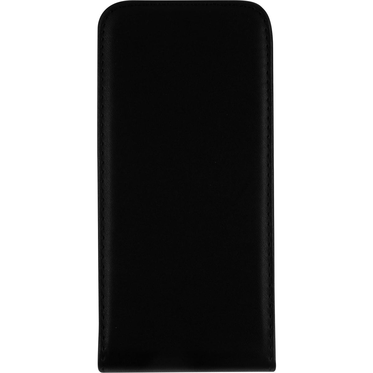 Kunst-Lederhülle für Microsoft Lumia 550 - Flip-Case schwarz – Ansicht 4