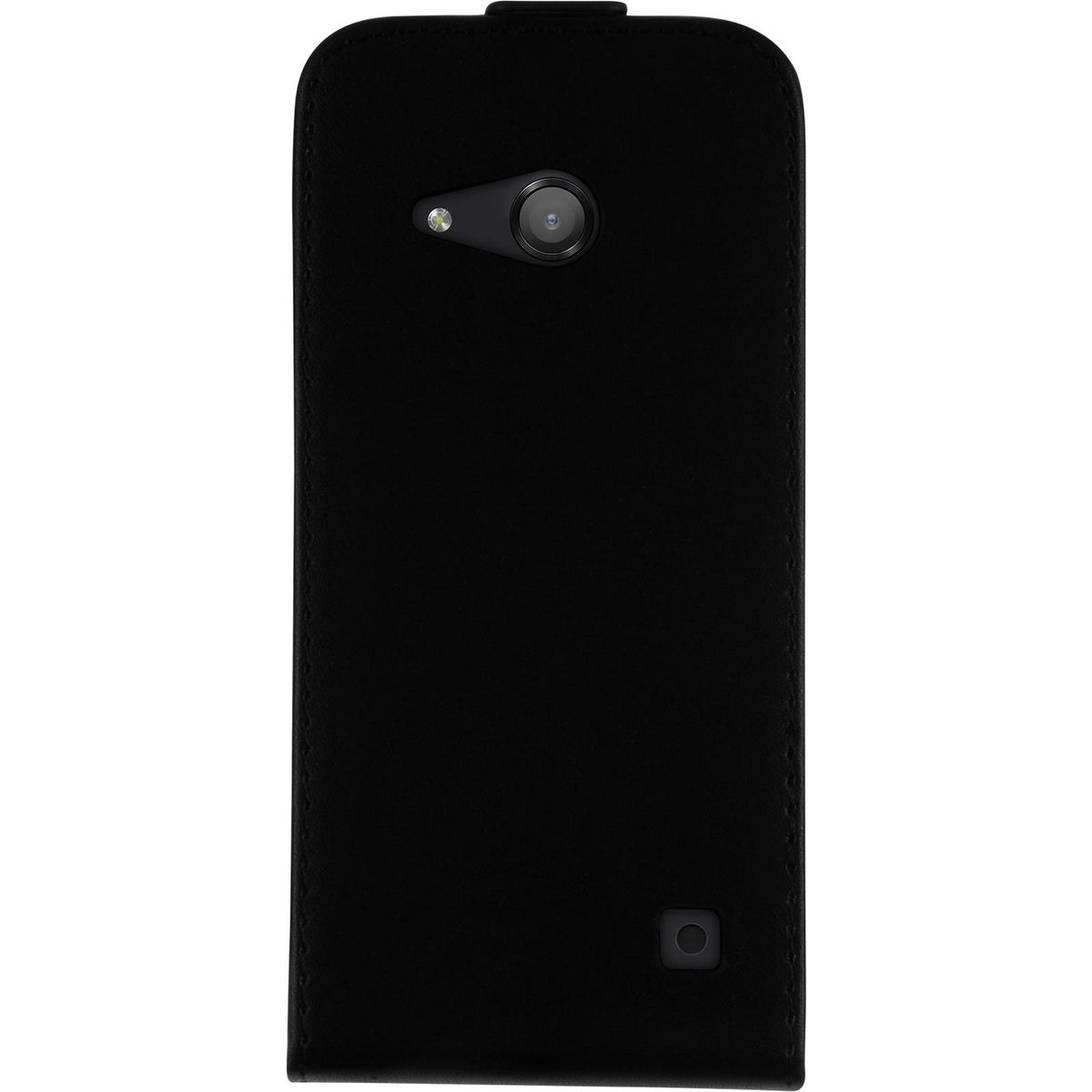 Kunst-Lederhülle für Microsoft Lumia 550 - Flip-Case schwarz – Ansicht 5