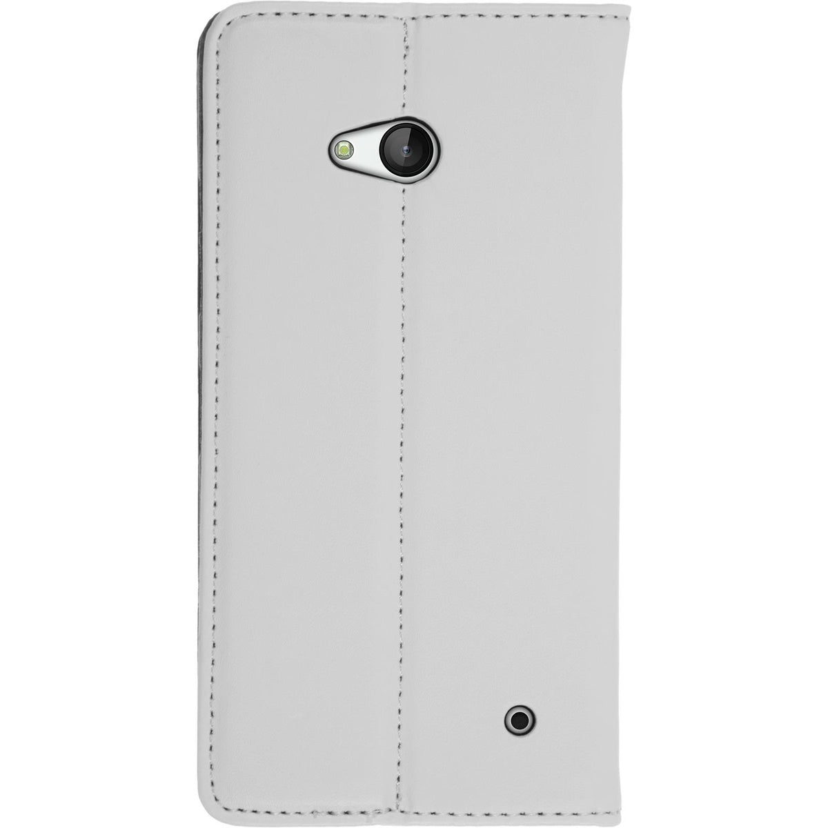 Kunst-Lederhülle für Microsoft Lumia 640 - Book-Case weiß – Ansicht 4