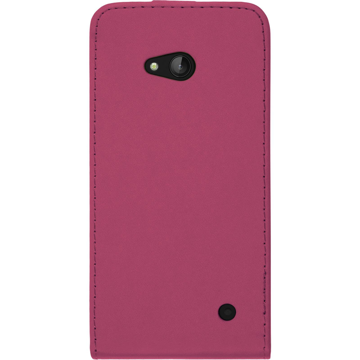 Kunst-Lederhülle für Microsoft Lumia 640 - Flip-Case pink – Ansicht 3