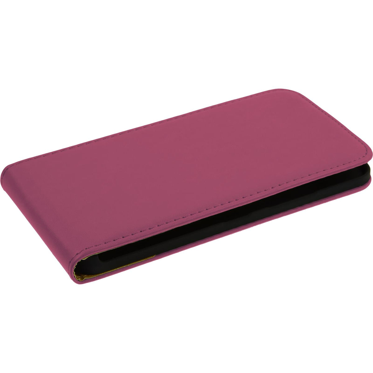 Kunst-Lederhülle für Microsoft Lumia 640 - Flip-Case pink – Ansicht 4