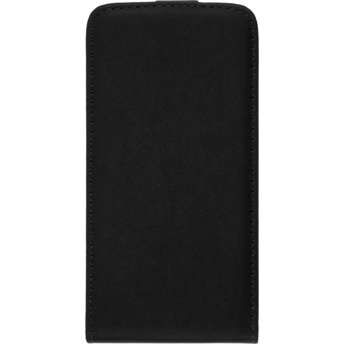 Kunst-Lederhülle für Microsoft Lumia 640 - Flip-Case schwarz – Ansicht 2