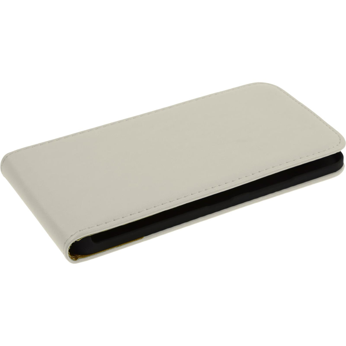 Kunst-Lederhülle für Microsoft Lumia 640 - Flip-Case weiß – Ansicht 4