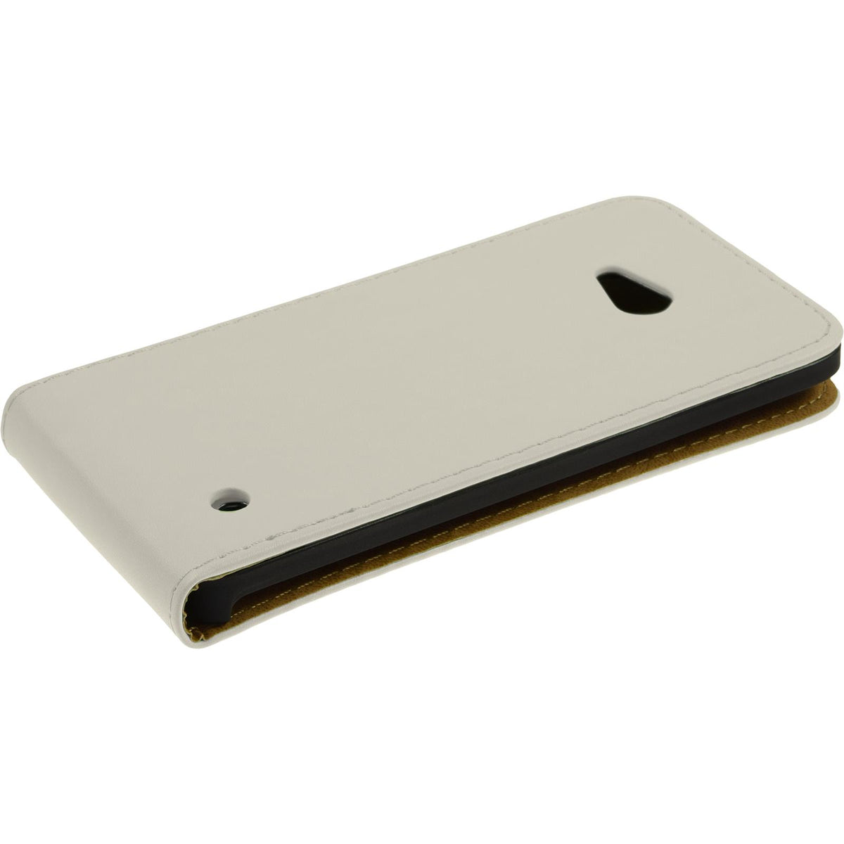 Kunst-Lederhülle für Microsoft Lumia 640 - Flip-Case weiß – Ansicht 5