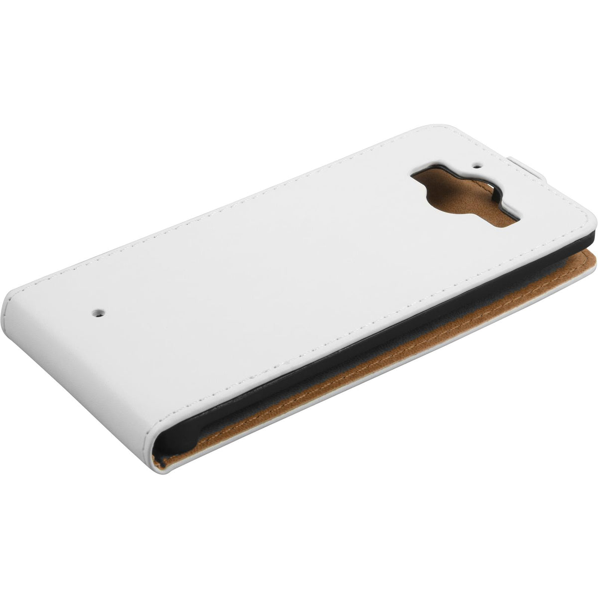 Kunst-Lederhülle für Microsoft Lumia 950 - Flip-Case weiß – Ansicht 3