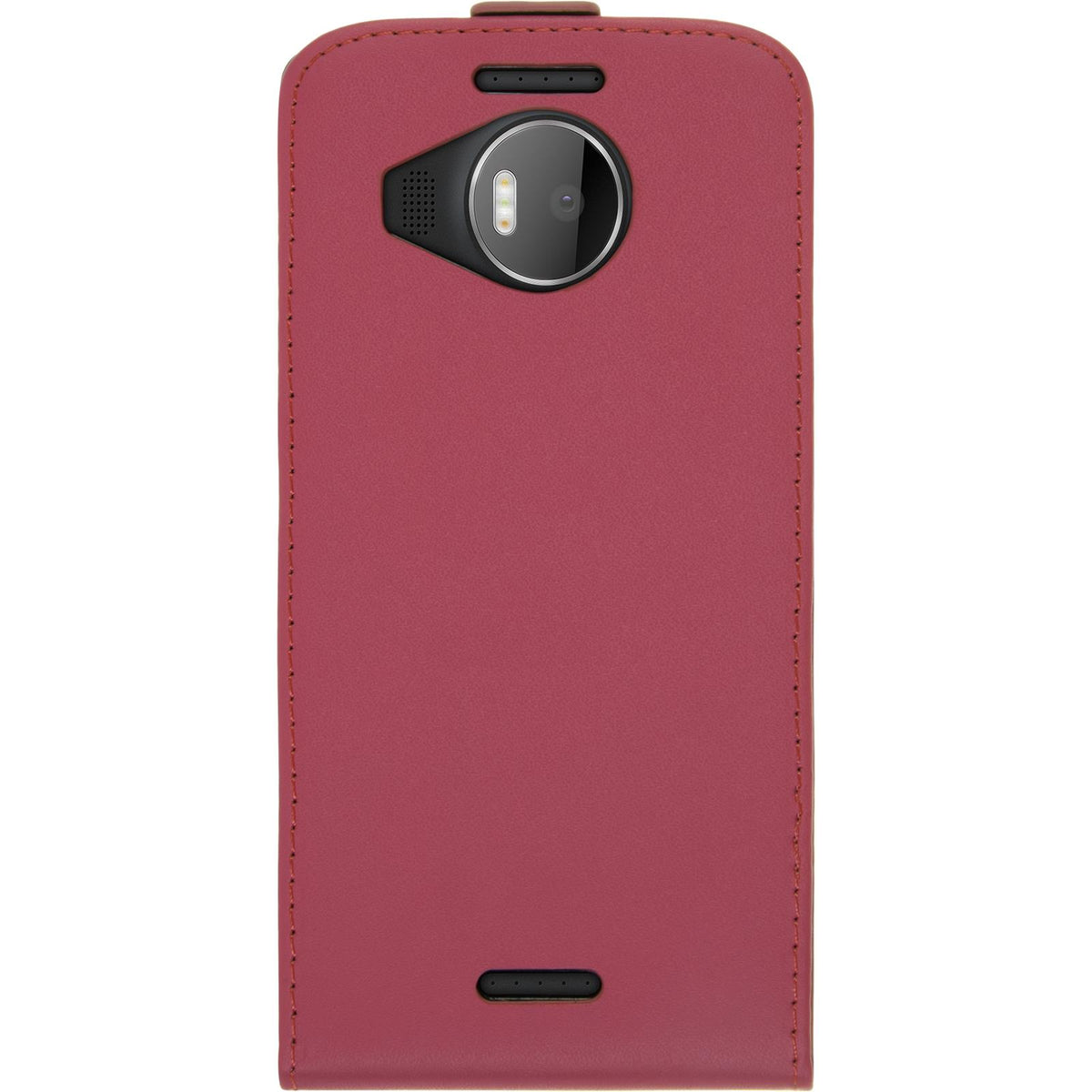 Kunst-Lederhülle für Microsoft Lumia 950 XL - Flip-Case pink – Ansicht 3