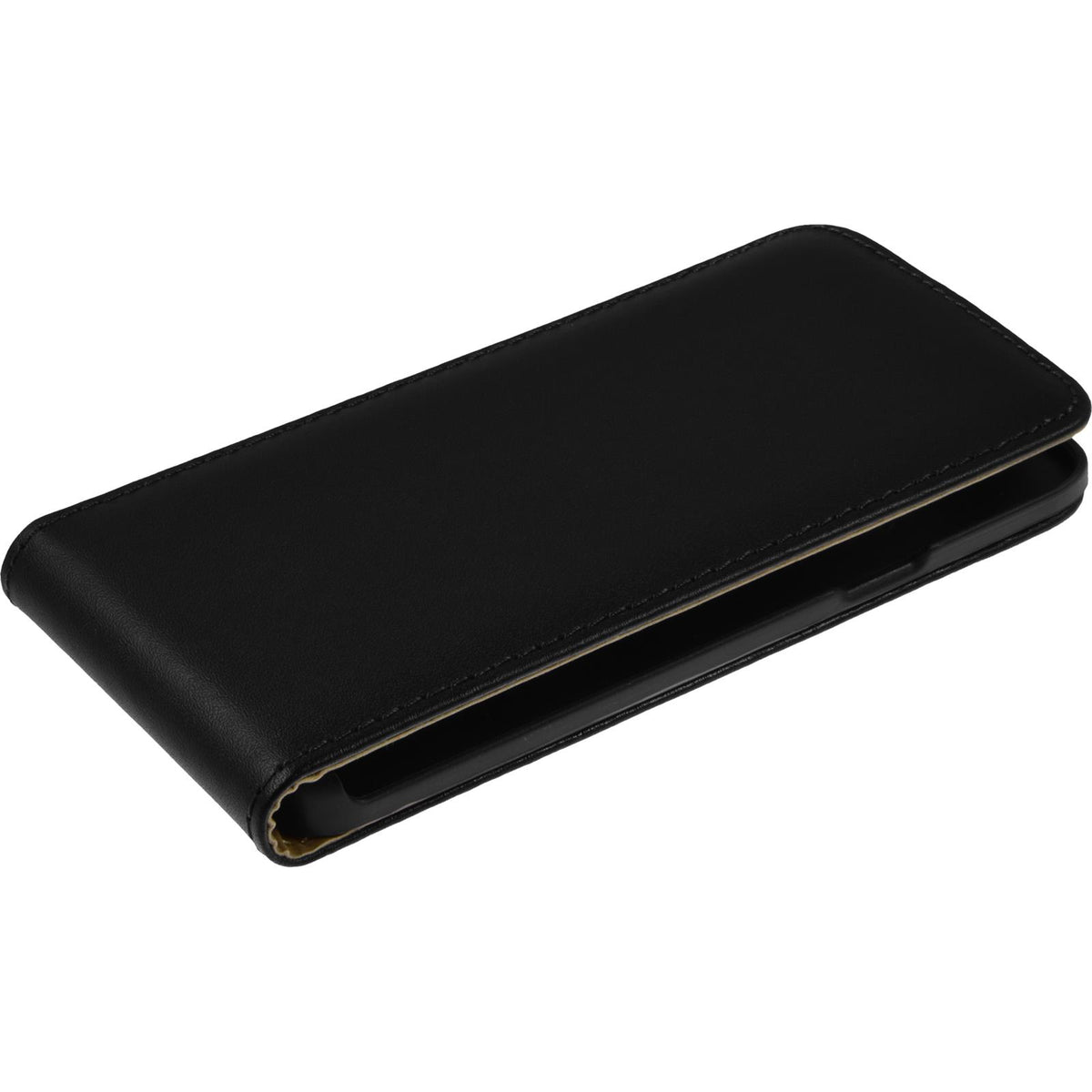 Kunst-Lederhülle für Samsung Galaxy A3 (A300) - Flip-Case schwarz – Ansicht 2