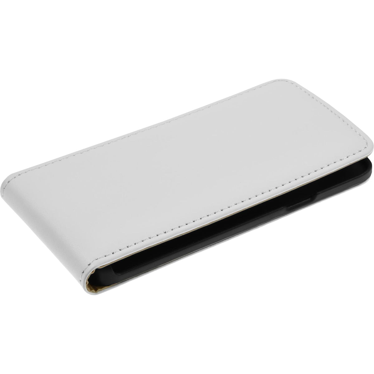 Kunst-Lederhülle für Samsung Galaxy A3 (A300) - Flip-Case weiß – Ansicht 2