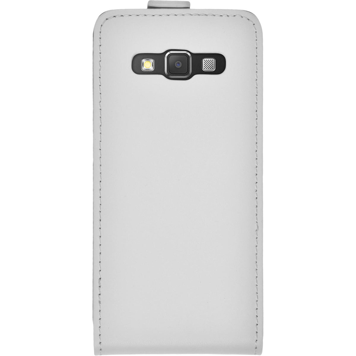 Kunst-Lederhülle für Samsung Galaxy A3 (A300) - Flip-Case weiß – Ansicht 5