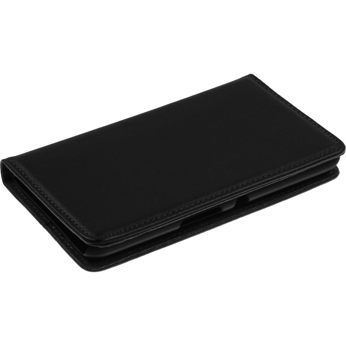 Kunst-Lederhülle für Sony Xperia E4 - Book-Case schwarz – Ansicht 3