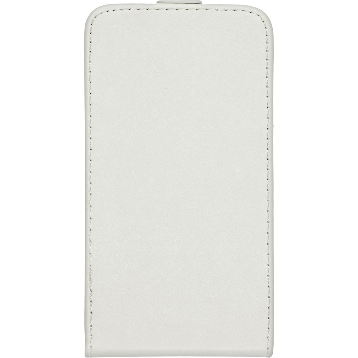 Kunst-Lederhülle für Sony Xperia E4 - Flip-Case weiß – Ansicht 4