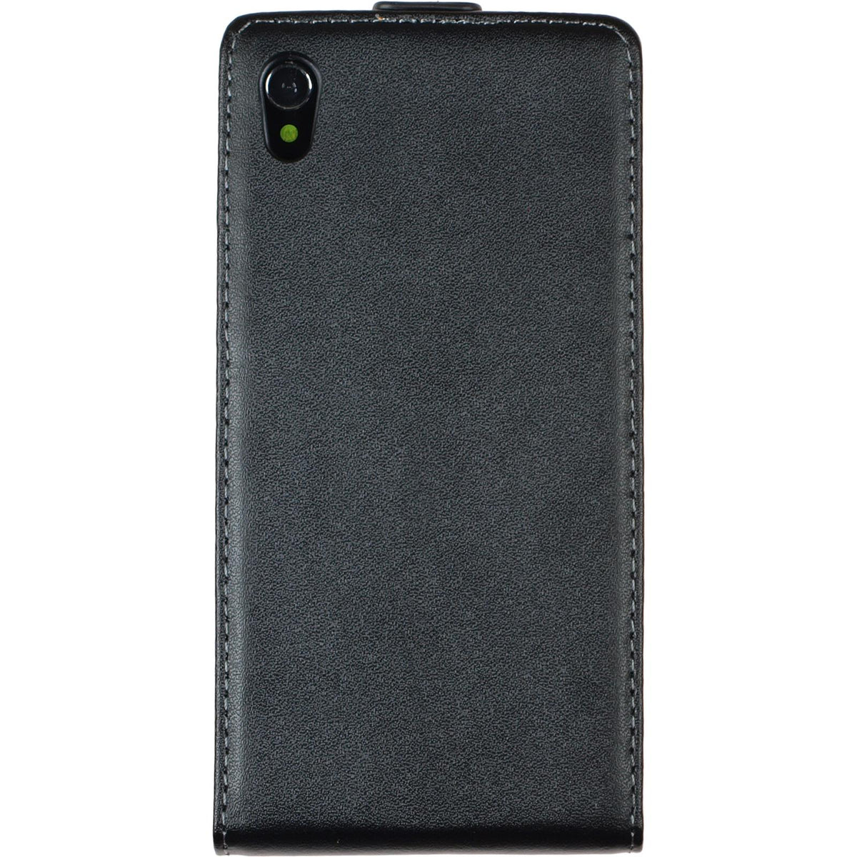 Kunst-Lederhülle für Sony Xperia Z1 - Flip-Case schwarz – Ansicht 5