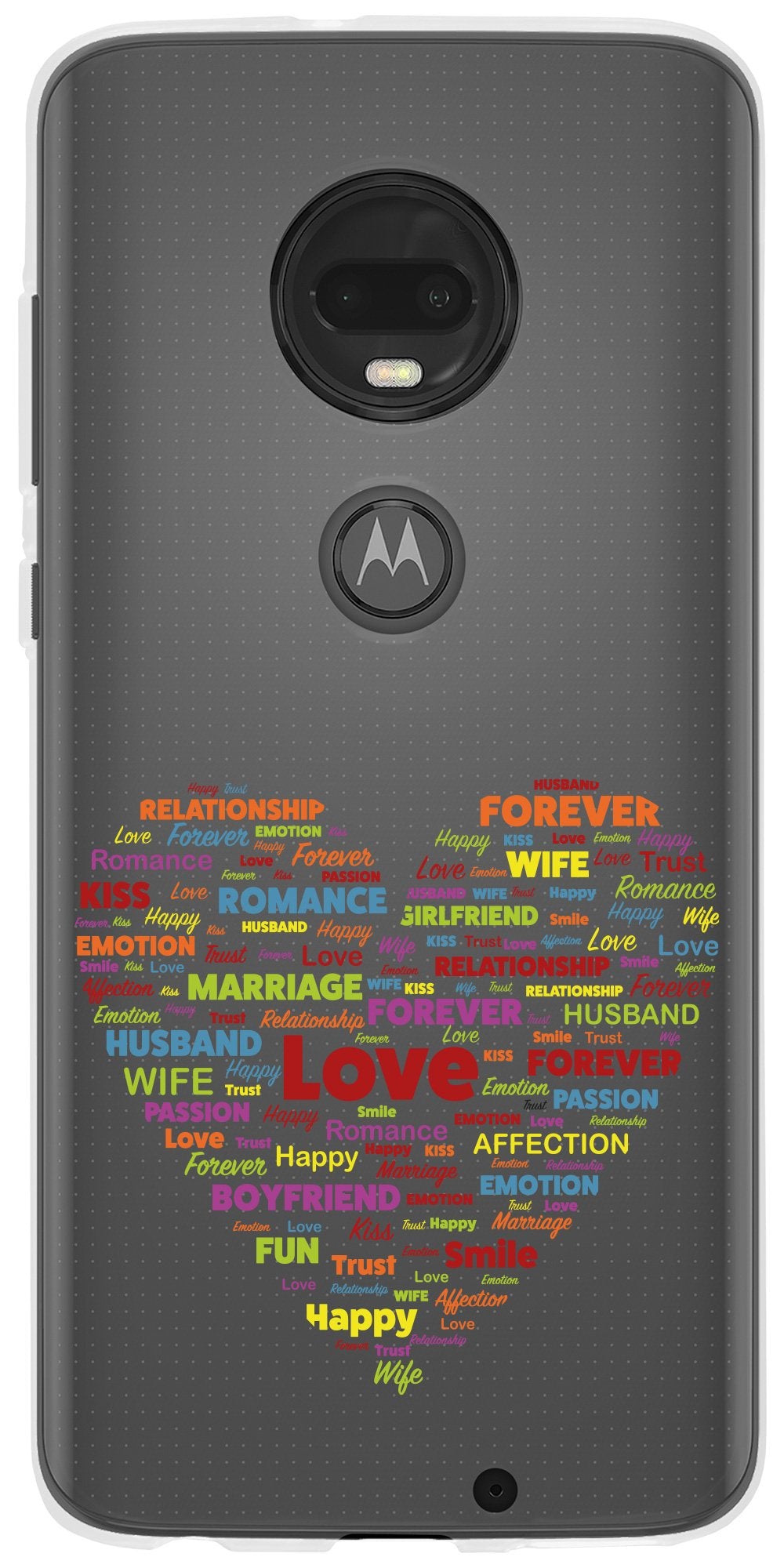 Case für Motorola Moto G7 Plus Silikon-Hülle pride Herz M5 – Ansicht 2