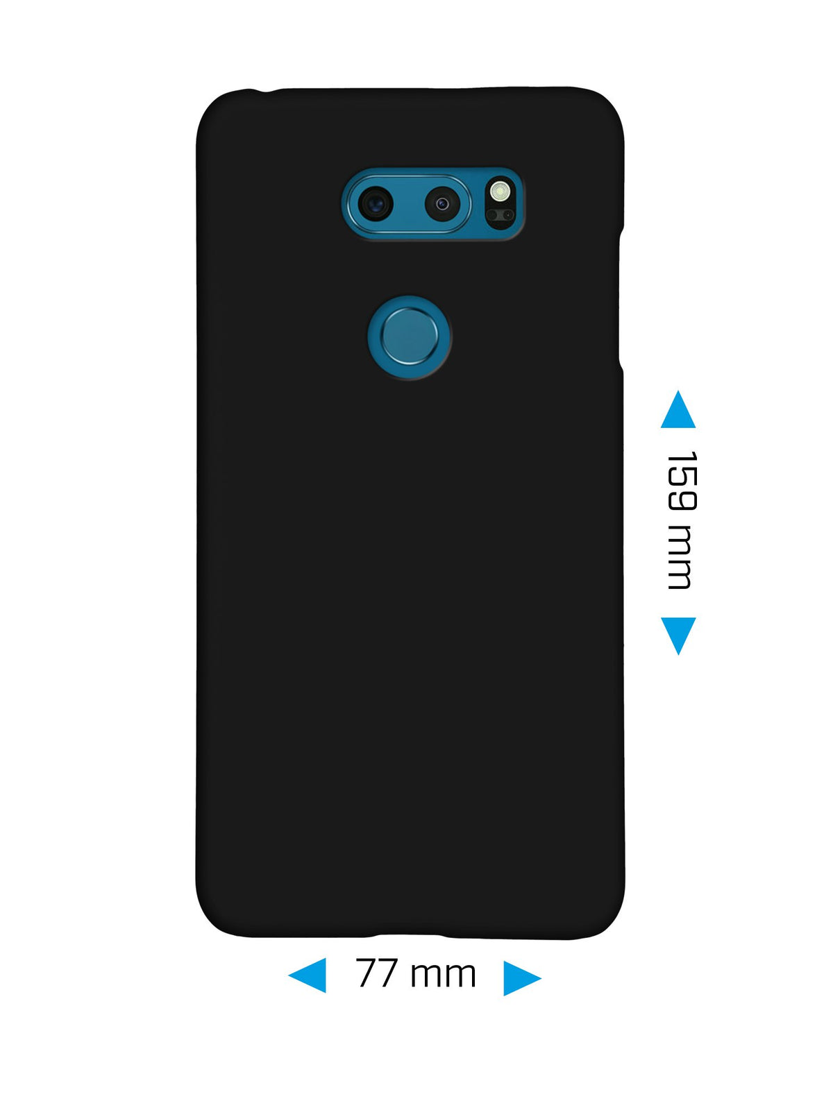 Case für LG V30S ThinQ - Hülle schwarz gummiert Hard-case – Ansicht 2