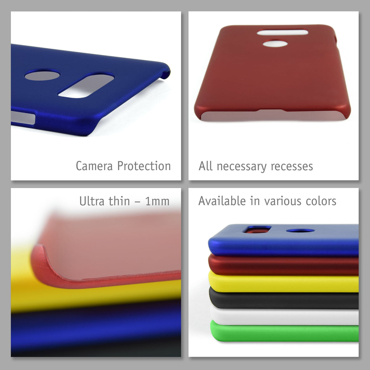 Case für LG V30S ThinQ - Hülle schwarz gummiert Hard-case – Ansicht 4