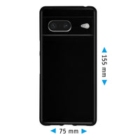 PhoneNatic Case kompatibel mit Google Pixel 7 – Schwarz Silikon Hülle crystal-case Cover