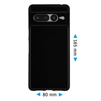 PhoneNatic Case kompatibel mit Google Pixel 7 Pro – Schwarz Silikon Hülle crystal-case Cover