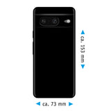PhoneNatic Case kompatibel mit Google Pixel 8 – Schwarz Silikon Hülle crystal-case Cover