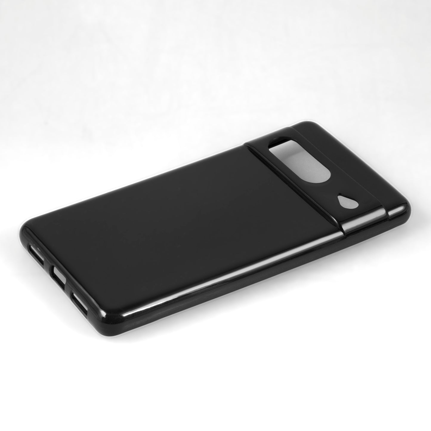 PhoneNatic Case kompatibel mit Google Pixel 8 Pro – Schwarz Silikon Hülle crystal-case Cover