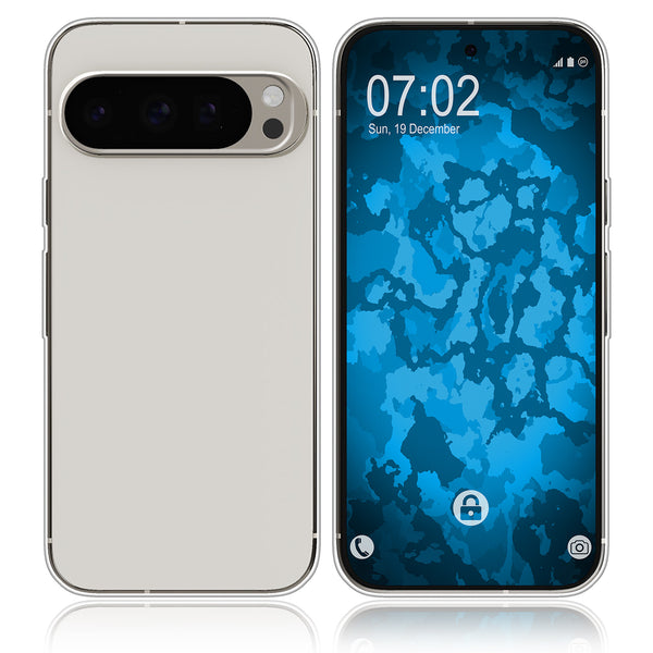PhoneNatic Case kompatibel mit Google Pixel 9 Pro – Transparent Silikon Hülle crystal-case Cover