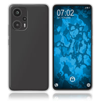 PhoneNatic Case kompatibel mit Xiaomi Poco F5 | Note 12 Turbo – Transparent Silikon Hülle crystal-case Cover