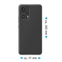 PhoneNatic Case kompatibel mit Xiaomi Poco F5 | Note 12 Turbo – Transparent Silikon Hülle crystal-case Cover