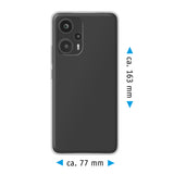 PhoneNatic Case kompatibel mit Xiaomi Poco F5 | Note 12 Turbo – Transparent Silikon Hülle crystal-case Cover