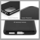 PhoneNatic Case kompatibel mit Xiaomi Poco F5 | Note 12 Turbo – Schwarz Silikon Hülle crystal-case Cover