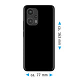 PhoneNatic Case kompatibel mit Xiaomi Poco F5 | Note 12 Turbo – Schwarz Silikon Hülle crystal-case Cover