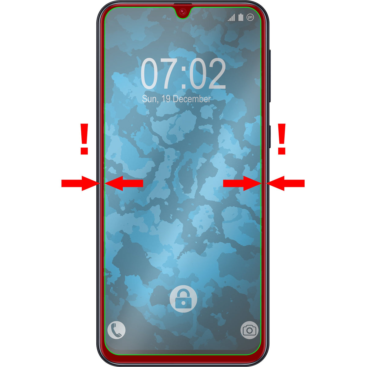 2er-Pack Displayschutzfolien klar für Samsung Galaxy M31 – Ansicht 3