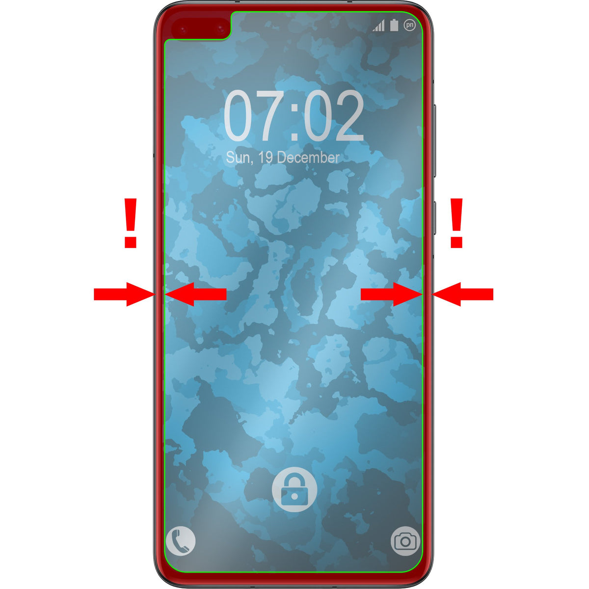 4er-Pack Displayschutzfolien klar für Huawei P40 – Ansicht 3