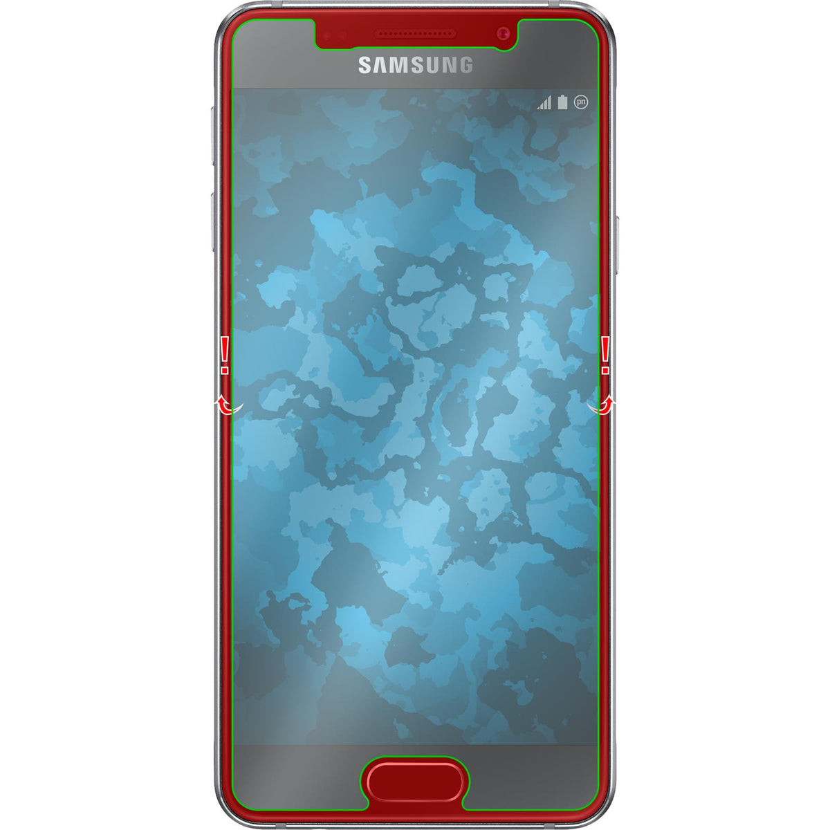 3x Glas-Folie klar für Samsung Galaxy A3 (2016) A310 – Ansicht 3