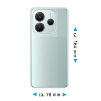 PhoneNatic Case kompatibel mit Xiaomi Redmi Note 14 5G – Transparent Silikon Hülle crystal-case Cover