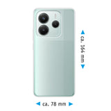 PhoneNatic Case kompatibel mit Xiaomi Redmi Note 14 5G – Transparent Silikon Hülle crystal-case Cover