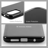PhoneNatic Case kompatibel mit Xiaomi Redmi Note 11 4G – Schwarz Silikon Hülle crystal-case Cover
