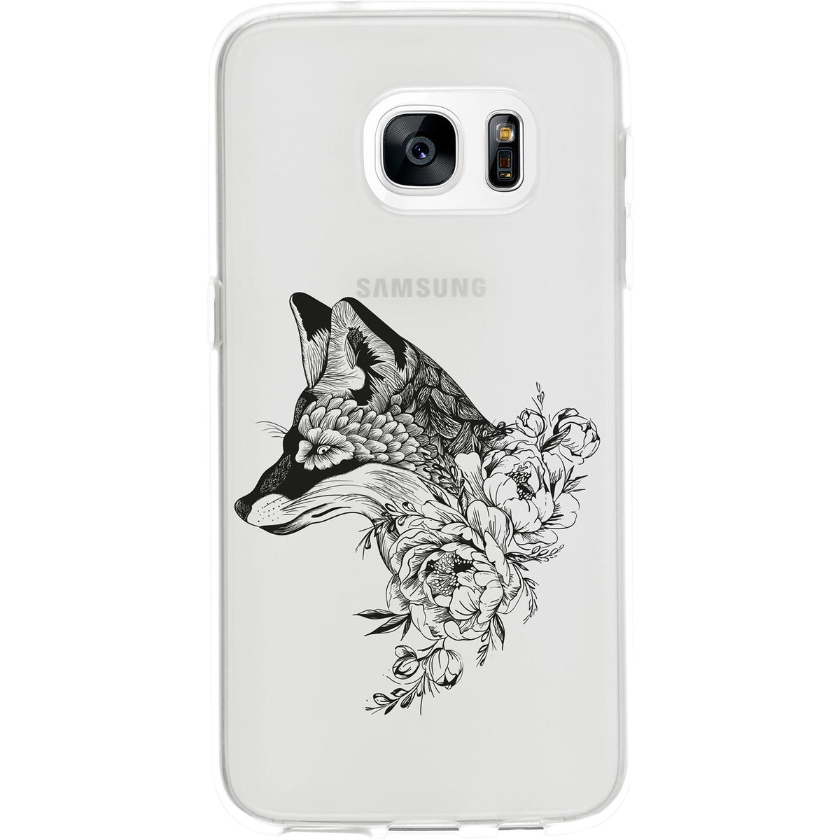 Case für Samsung Galaxy S7 Silikon-Hülle Floral Fuchs M1-1 – Ansicht 2