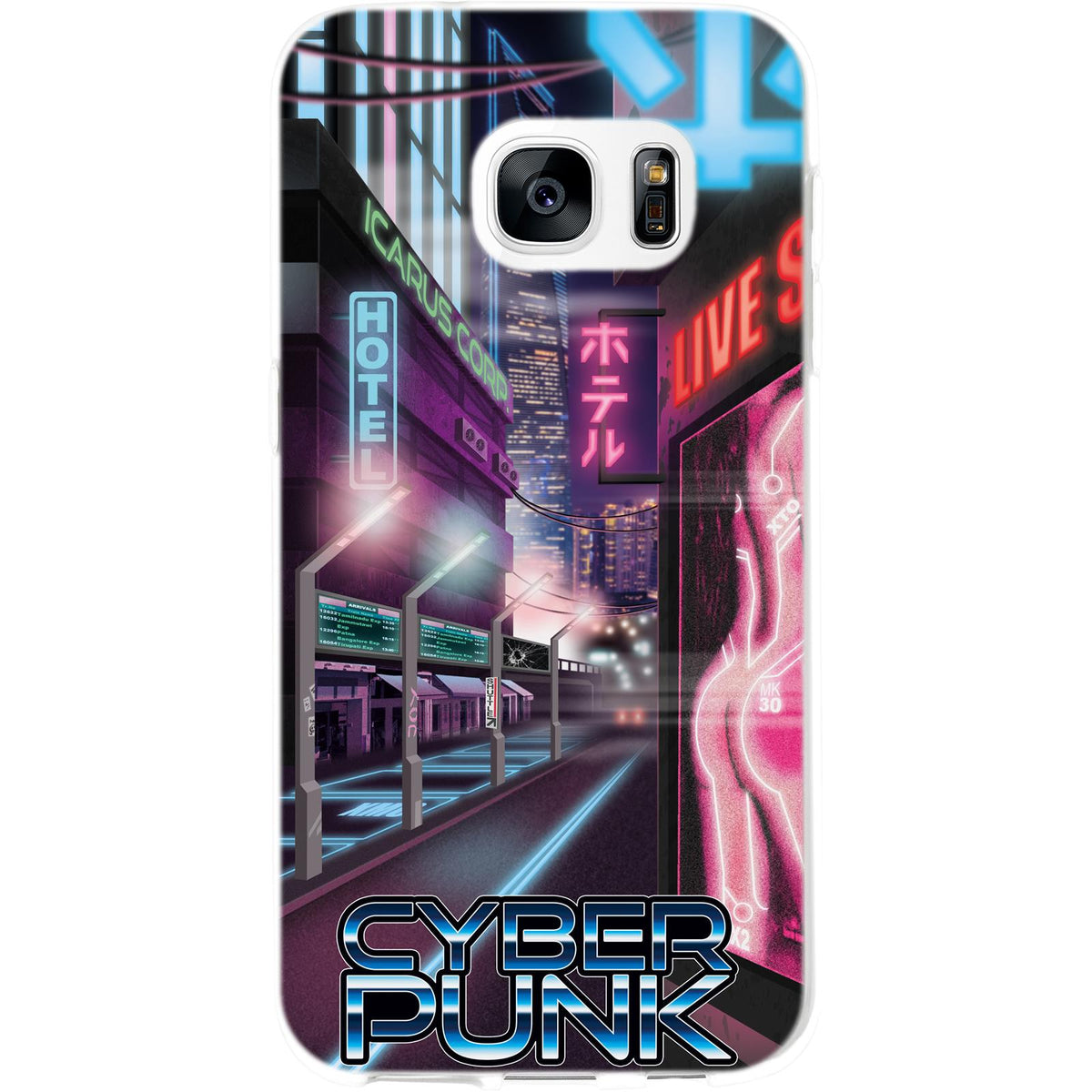 Case für Samsung Galaxy S7 Silikon-Hülle Retro Wave Cyberpunk.01 M4 – Ansicht 2
