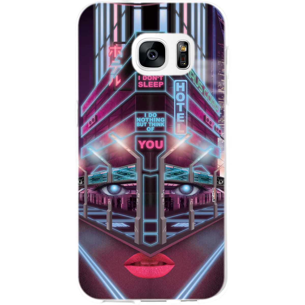 Case für Samsung Galaxy S7 Silikon-Hülle Retro Wave Cyberpunk.02 M5 – Ansicht 2