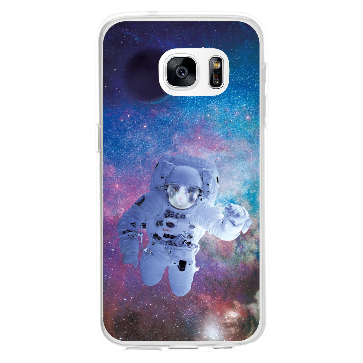 Case für Samsung Galaxy S7 Silikon-Hülle Space Catronaut M5 – Ansicht 2