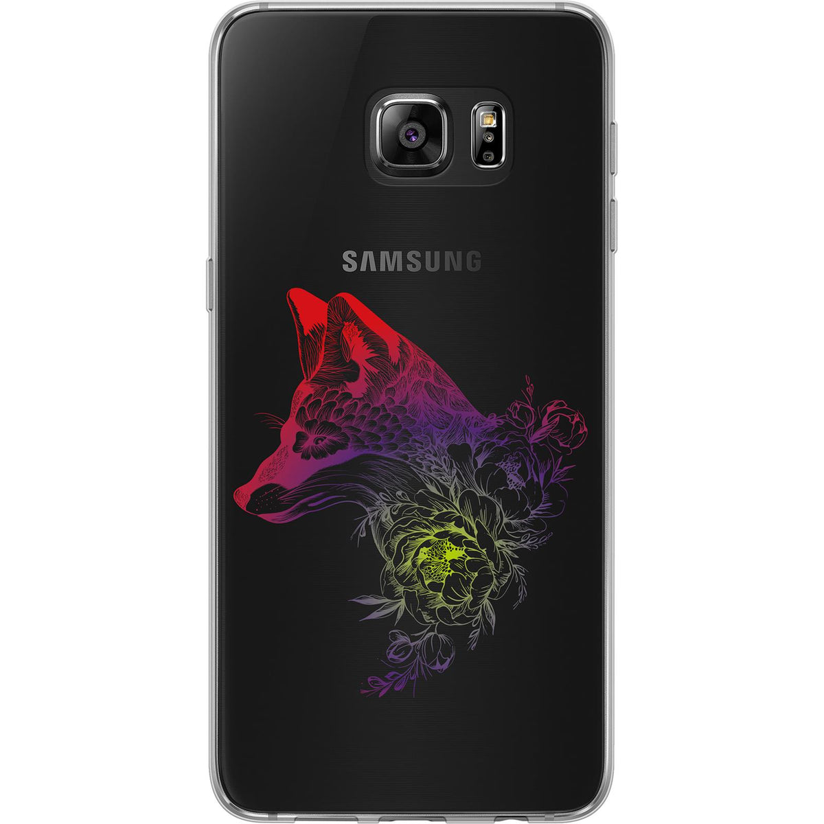Case für Samsung Galaxy S7 Edge Silikon-Hülle Floral Fuchs M1-5 – Ansicht 2