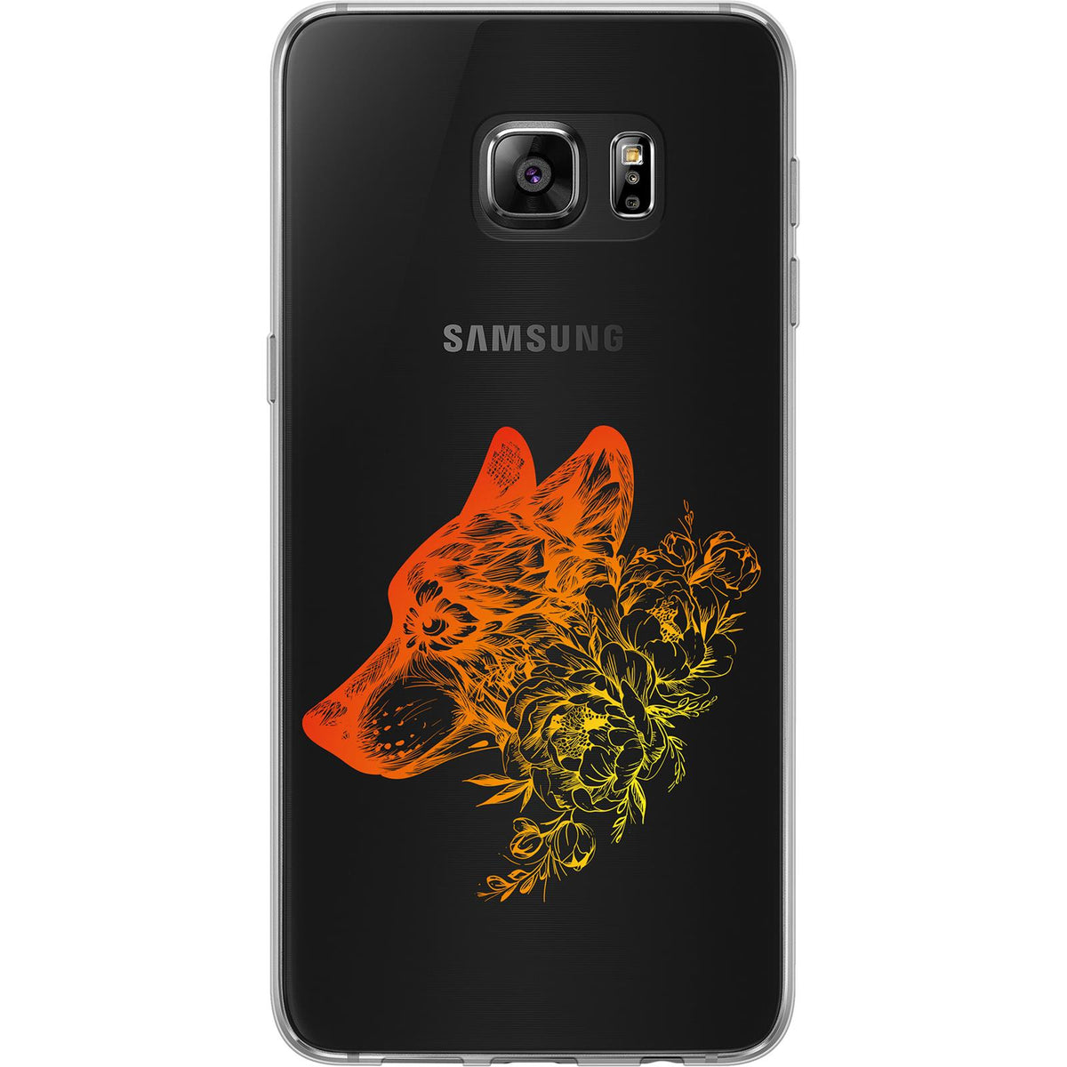 Case für Samsung Galaxy S7 Edge Silikon-Hülle Floral Wolf M3-2 – Ansicht 2
