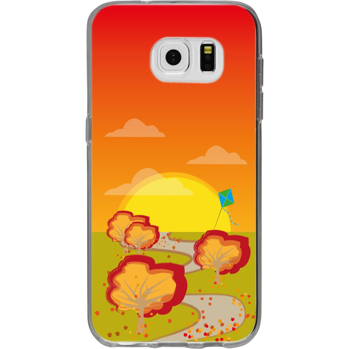 Case für Samsung Galaxy S7 Silikon-Hülle Herbst Drache/Kite M2 – Ansicht 2