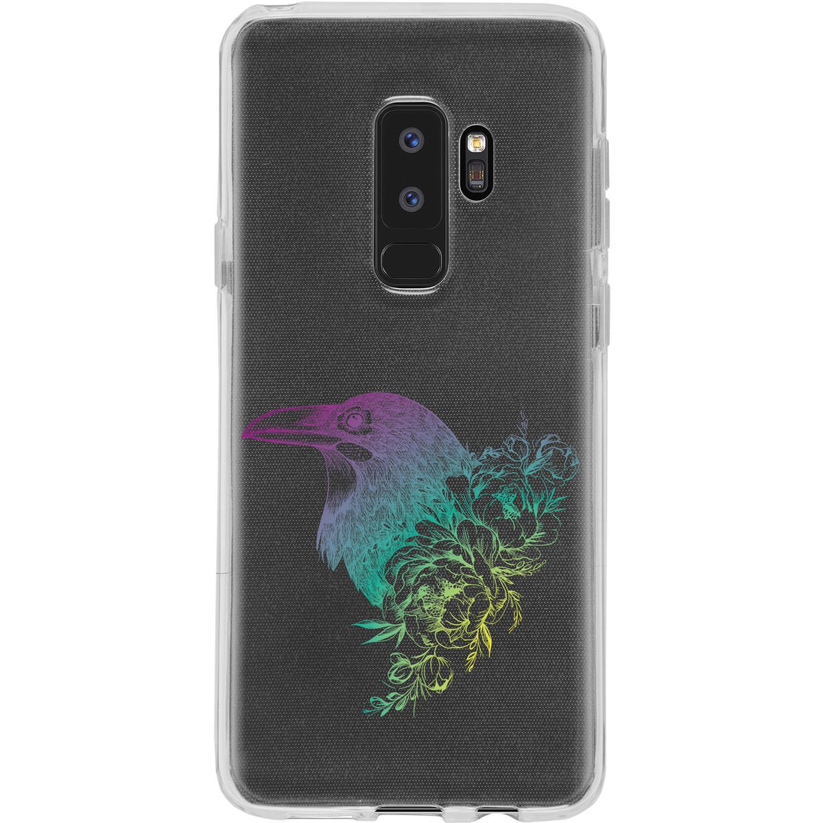 Case für Samsung Galaxy S9 Plus Silikon-Hülle Floral Rabe M4-4 – Ansicht 2