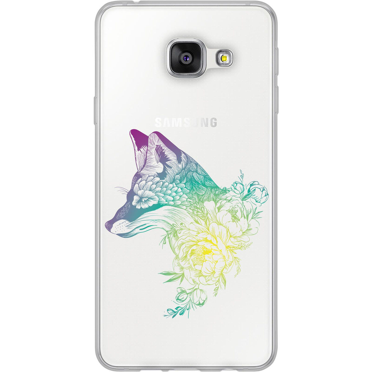 Case für Samsung Galaxy A3 (2016) A310 Silikon-Hülle Floral Fuchs M1-4 – Ansicht 2