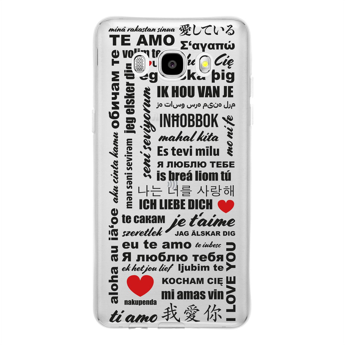 Case für Samsung Galaxy J5 (2016) J510 Silikon-Hülle in Love Wörter M4 – Ansicht 2