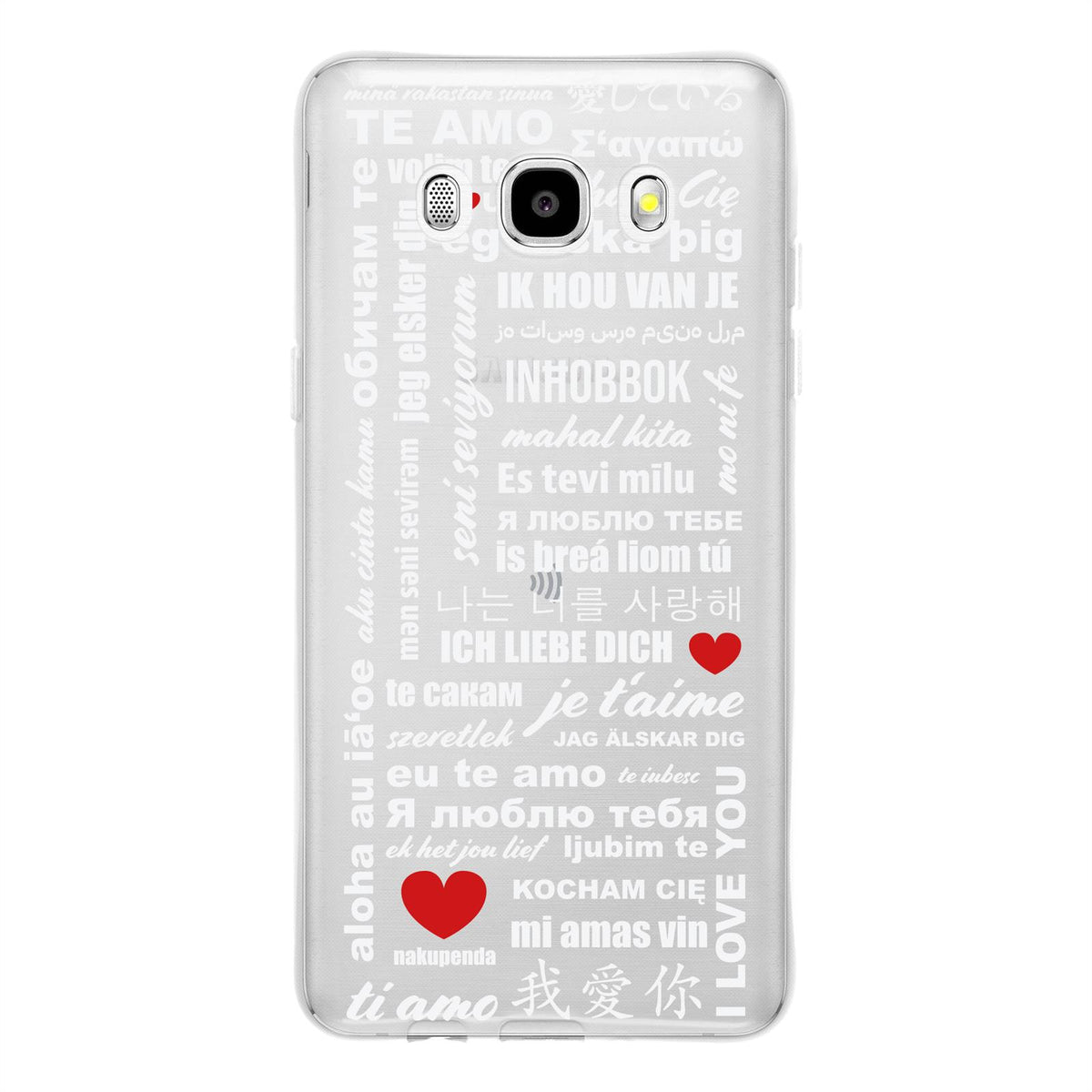 Case für Samsung Galaxy J5 (2016) J510 Silikon-Hülle in Love Wörter M5 – Ansicht 2