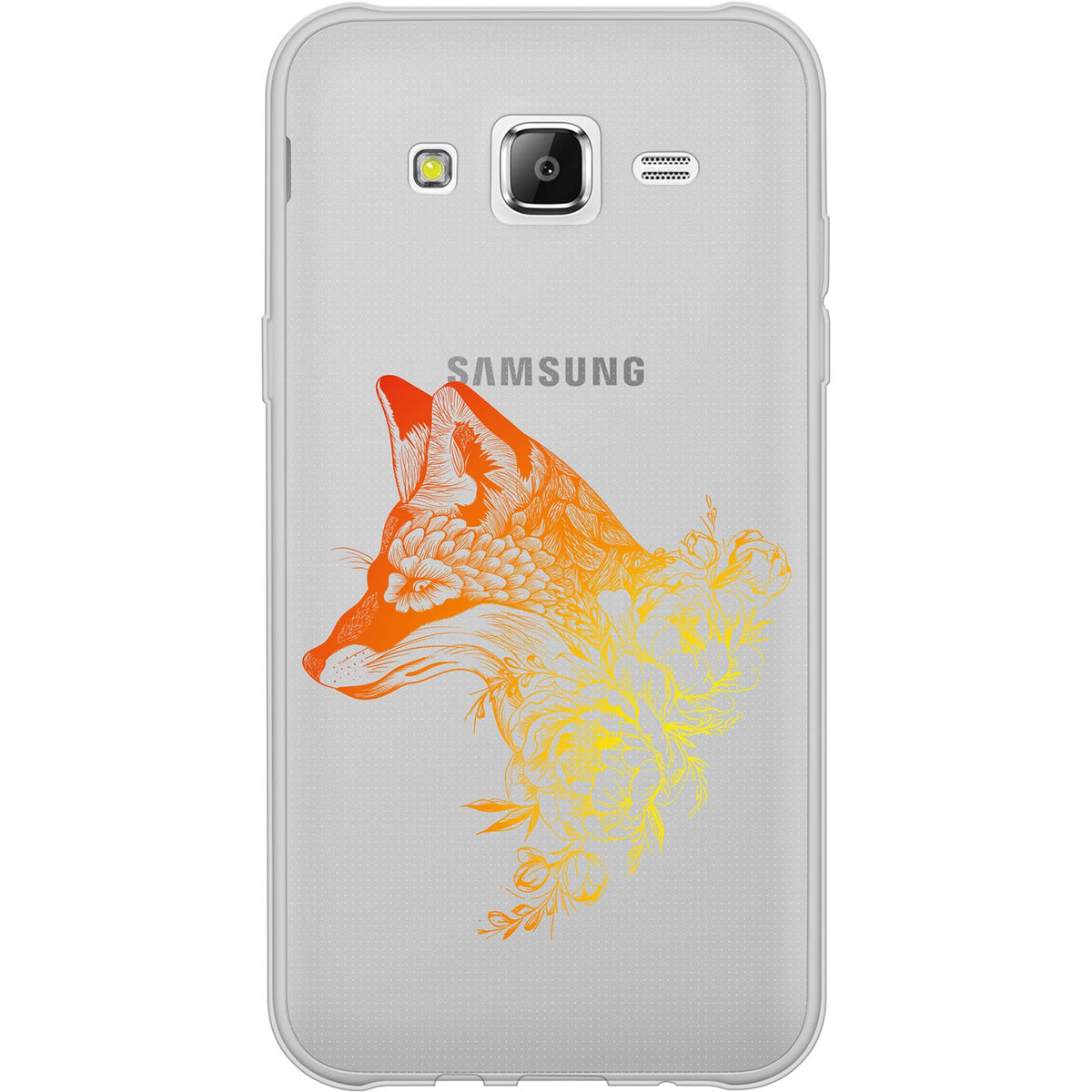 Case für Samsung Galaxy J5 (2016) J510 Silikon-Hülle Floral Fuchs M1-2 – Ansicht 2