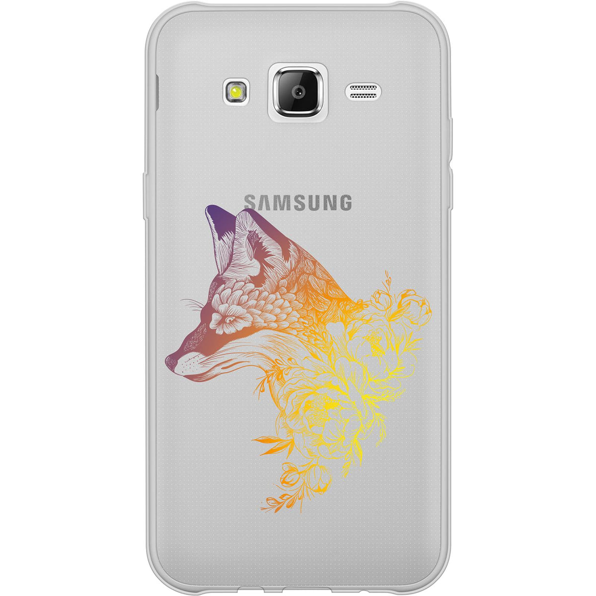Case für Samsung Galaxy J5 (2016) J510 Silikon-Hülle Floral Fuchs M1-3 – Ansicht 2